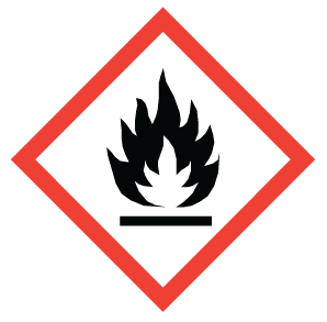 Flammable WHMIS symbol, flame. 