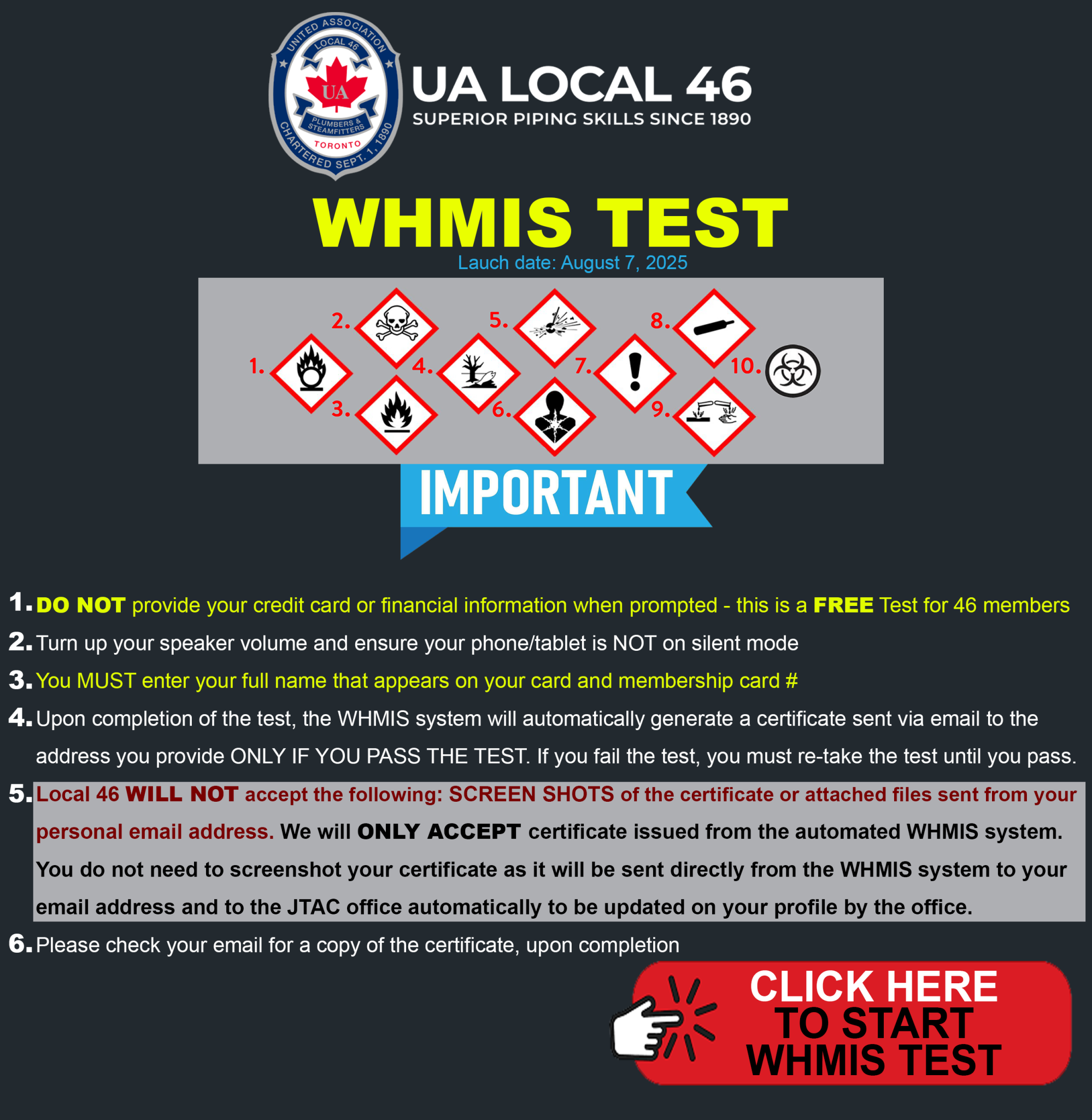Local 46 WHMIS Training - AixSafety.com