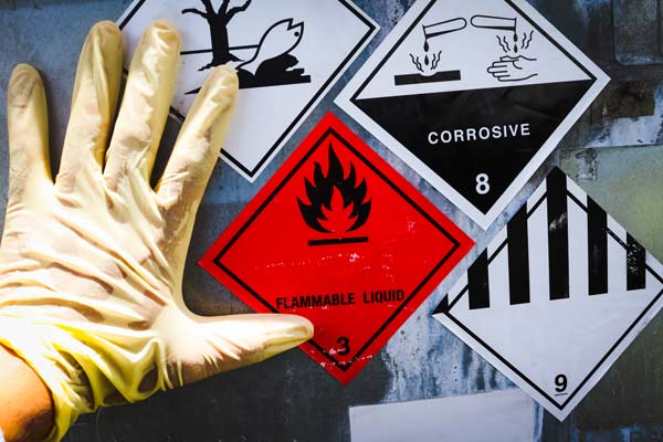 TDG labels. Free Transportation of Dangerous Goods training